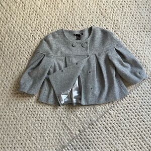Wool Alpaca Cropped Central Park West Jacket | small